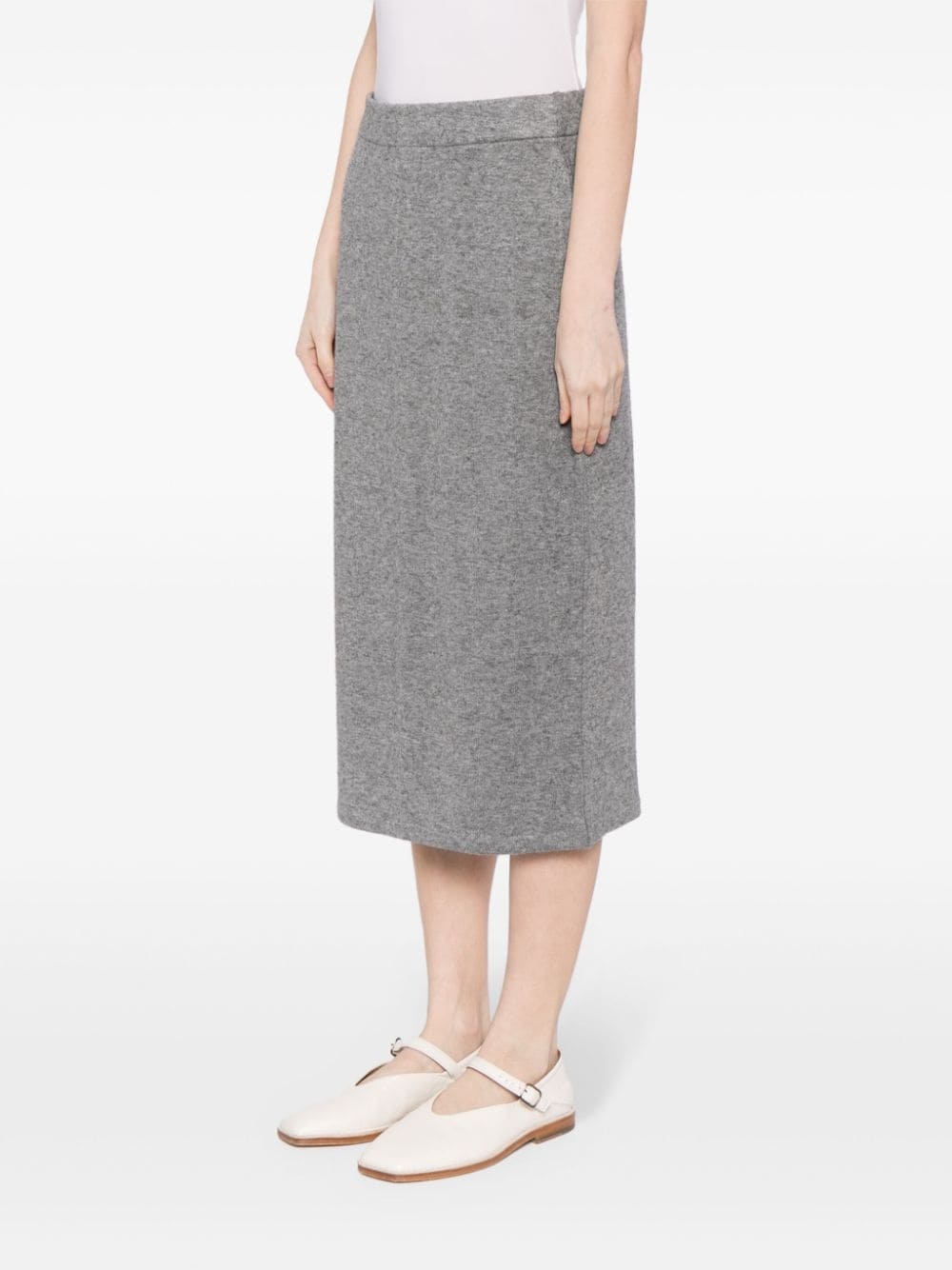 Cozy knitted midi skirt - 3