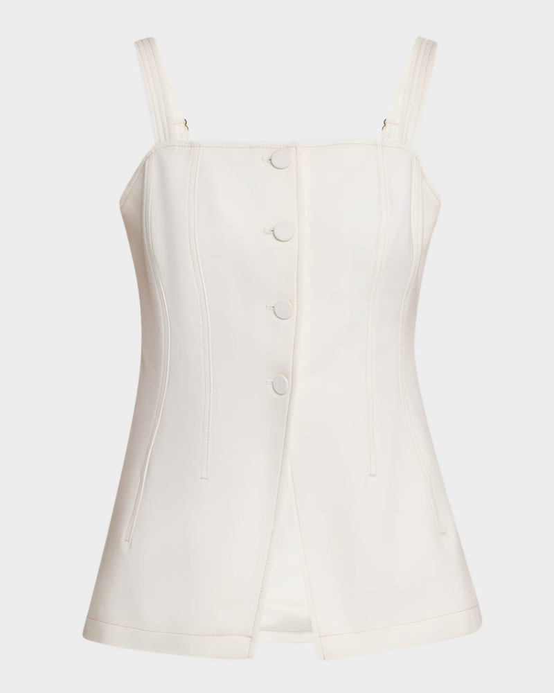 Elana Sleeveless Denim Top 1