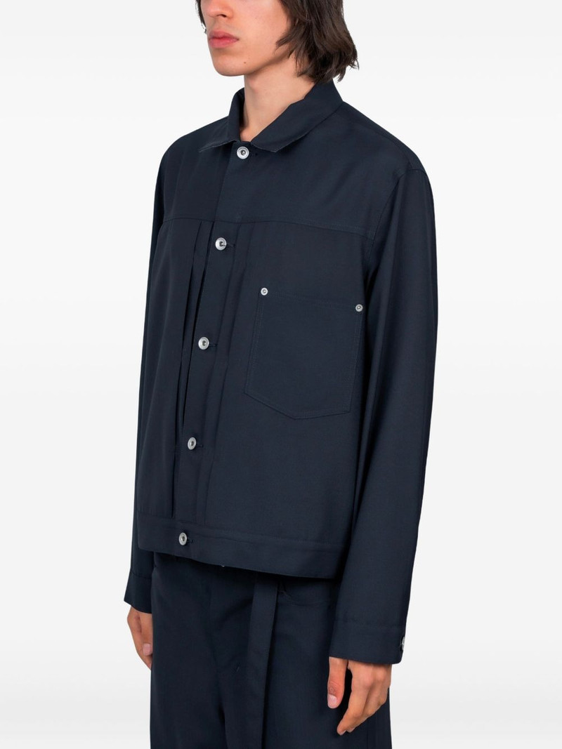 sacai pleated pocket jacket outlook