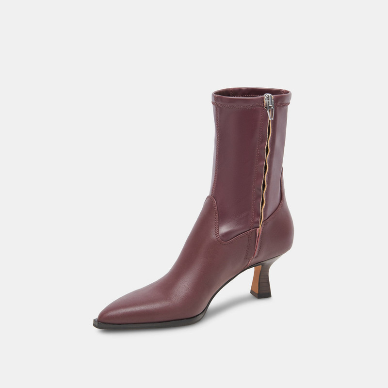 ARYA WIDE CALF BOOTS WINE LEATHER 4