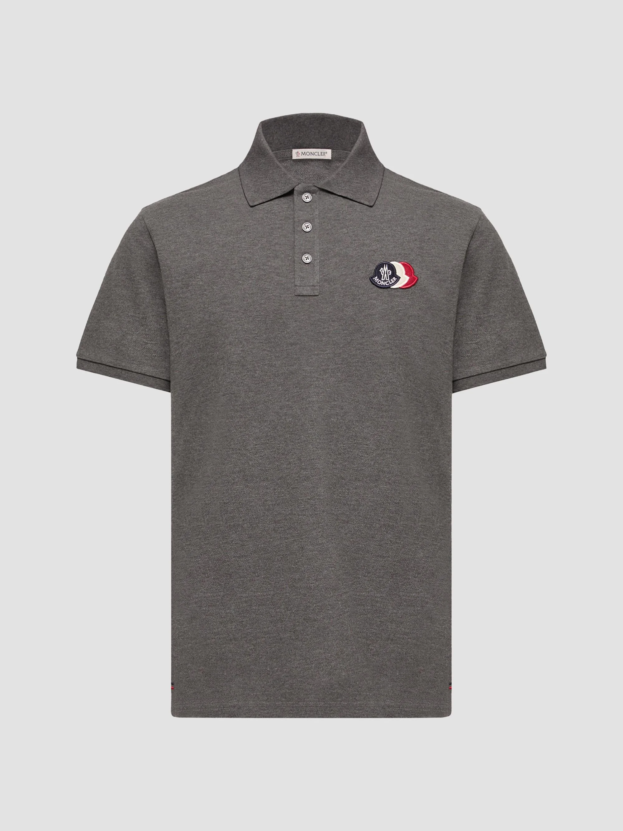 Men's Polo Shirt in Cotton Piquet - Dark Gray - 1