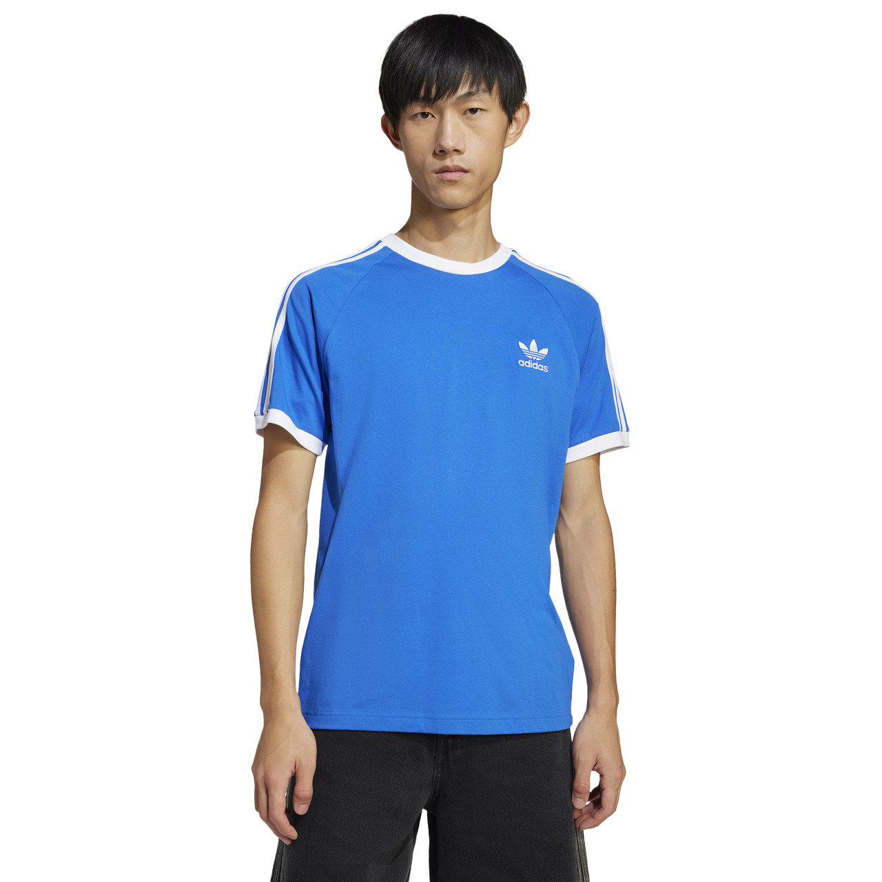 adidas Mens adidas 3 Stripe T-Shirt - 1