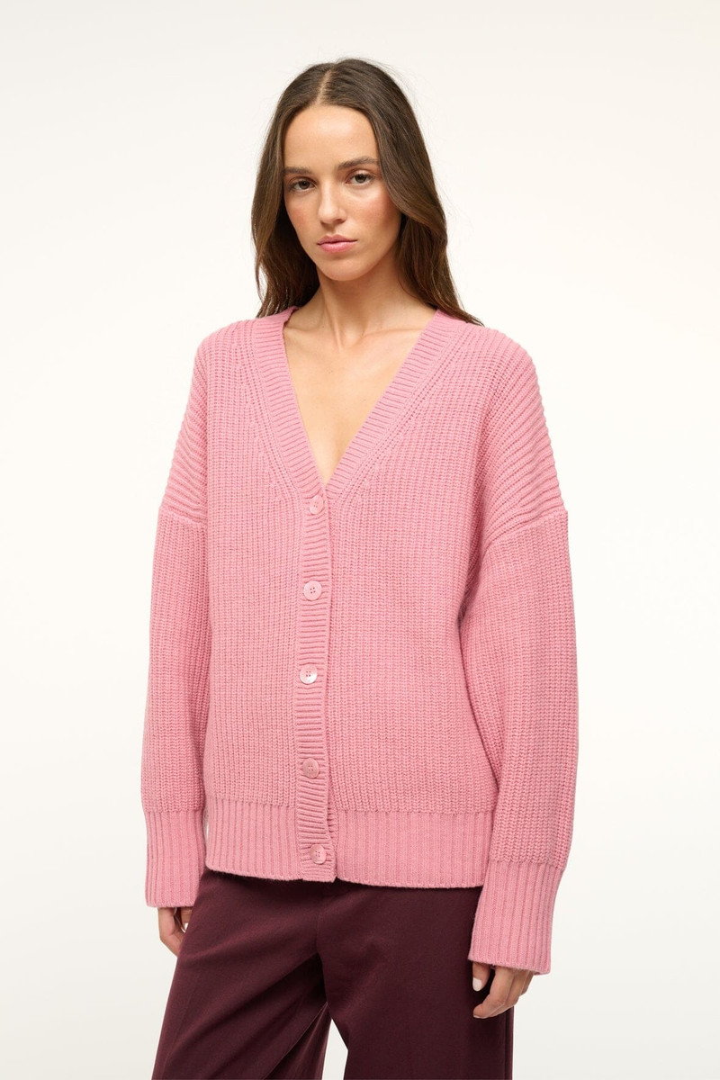 STAUD STAUD MATILDA CARDIGAN DAMASK PINK outlook