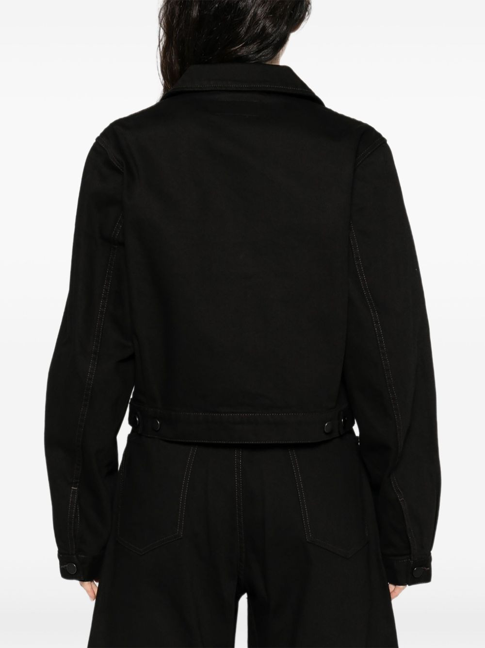 button-fastening flap-pocket jacket - 4