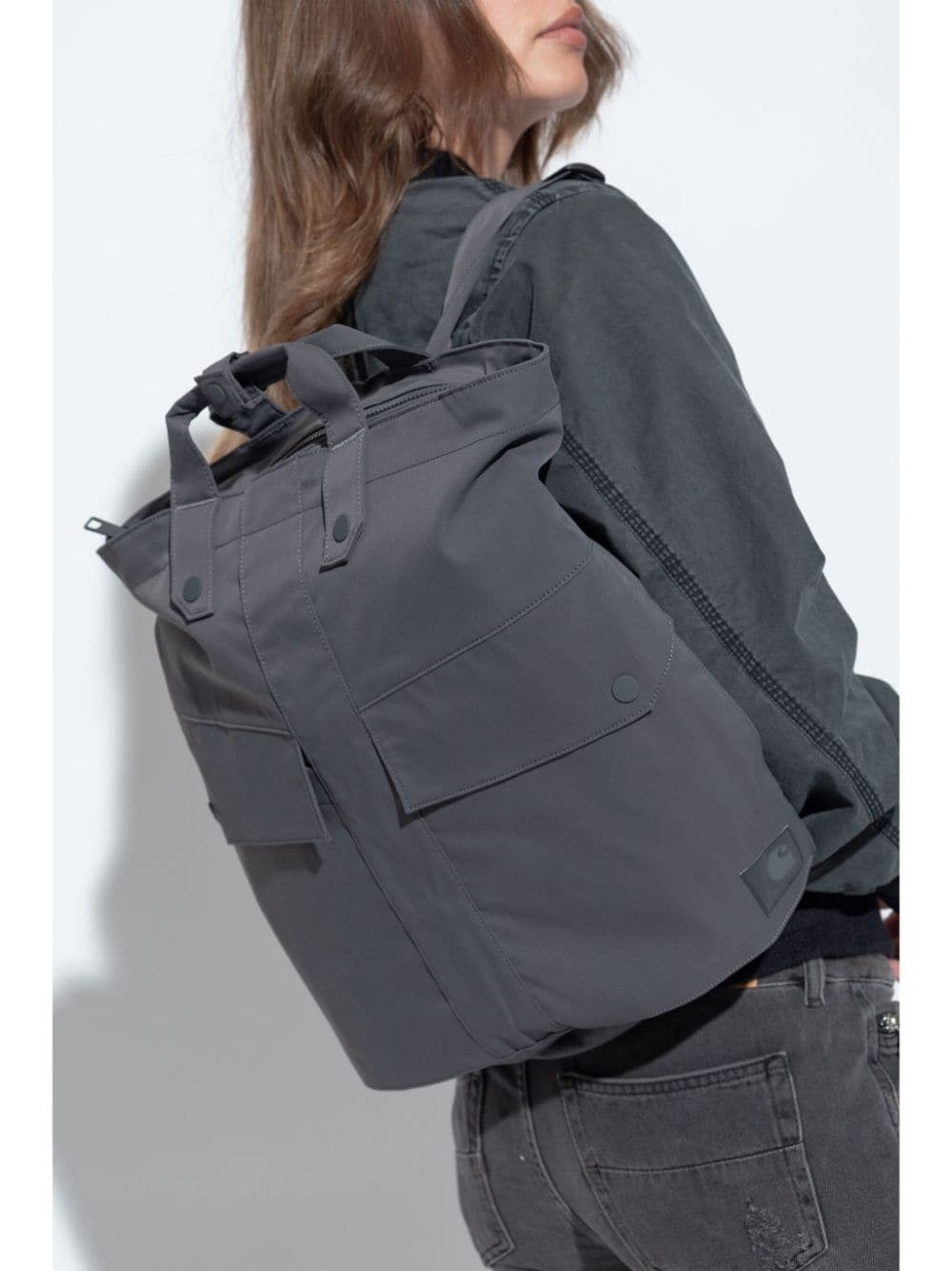 flap-pocketed bagpack - 2
