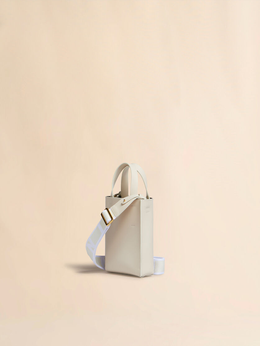 MUSEO NANO BAG IN CREAM LEATHER - 2