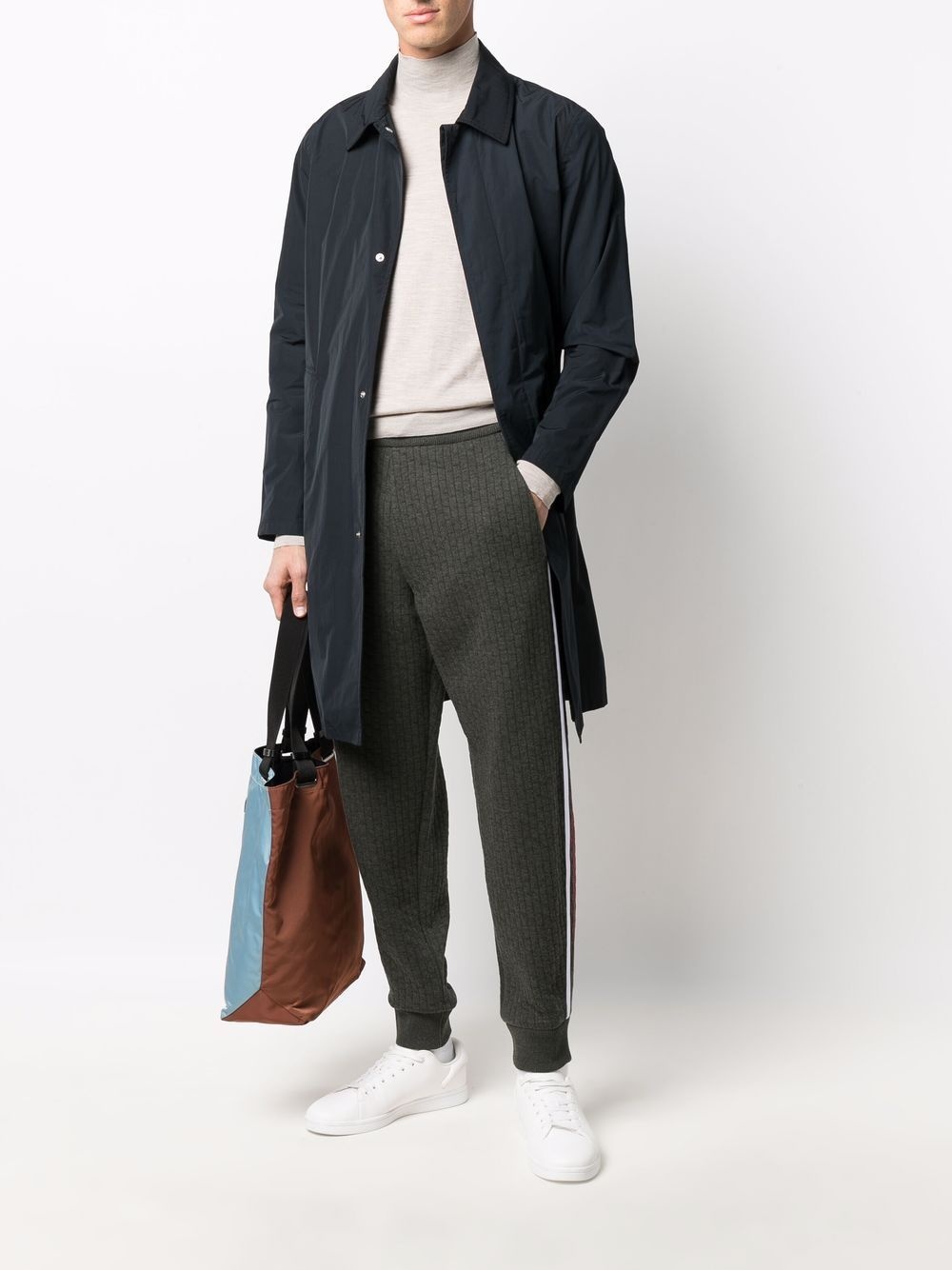 ribbed side-stripe trousers - 2