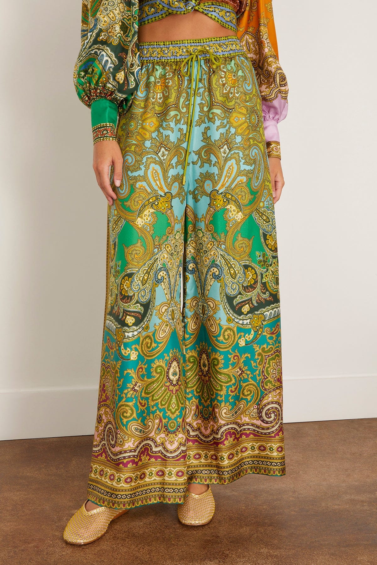 Clemenza Silk Pant in Multi - 3