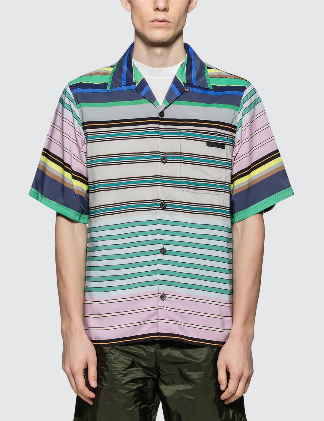 Stripe Bowling Shirt - 1