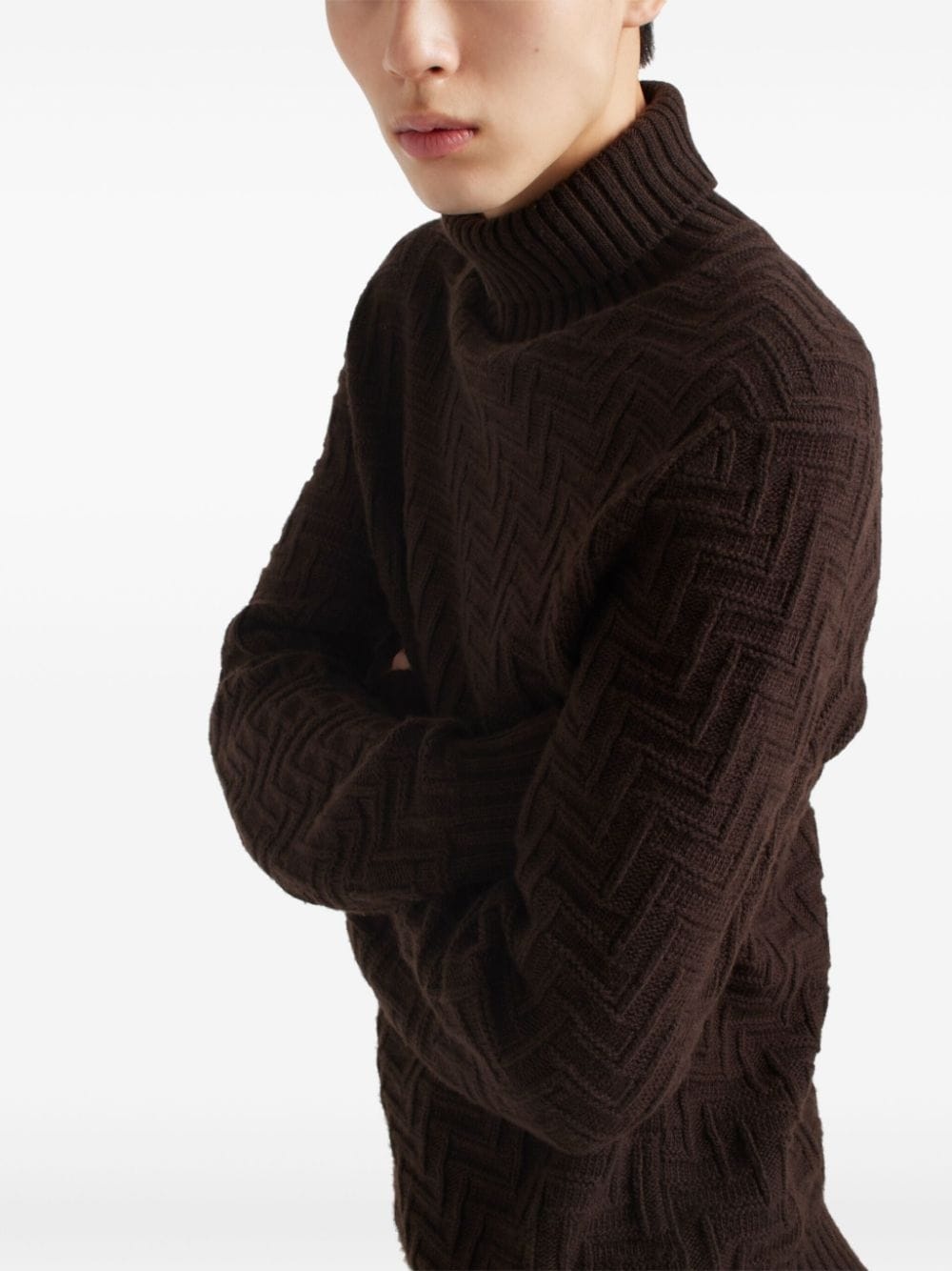 Wool and cashmere turtleneck sweater - 3