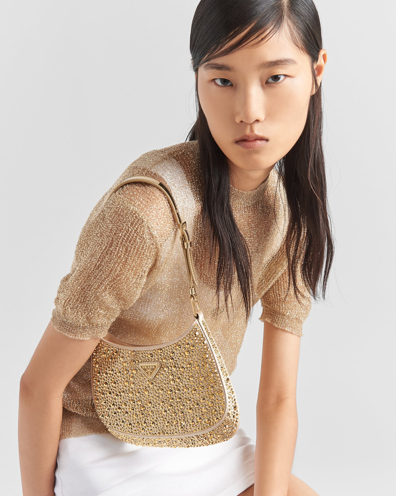 Prada Prada Cleo satin bag with crystals outlook