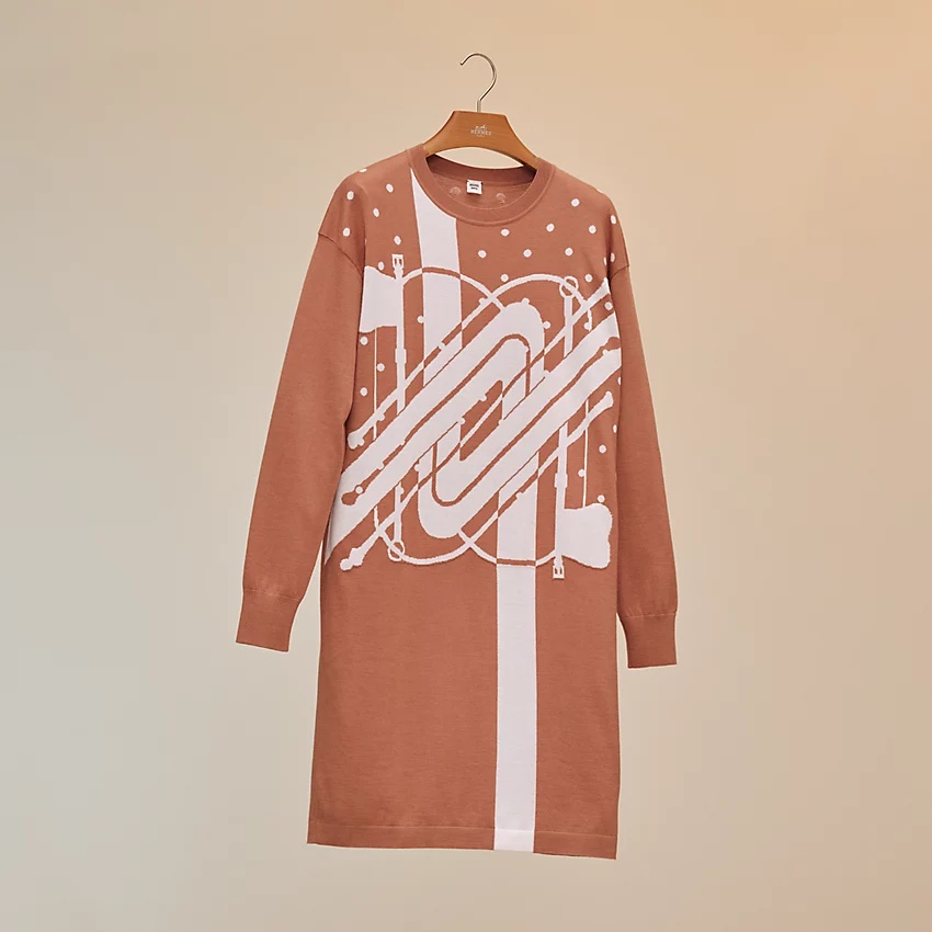 "Clic Clac" long-sleeve dress - 1