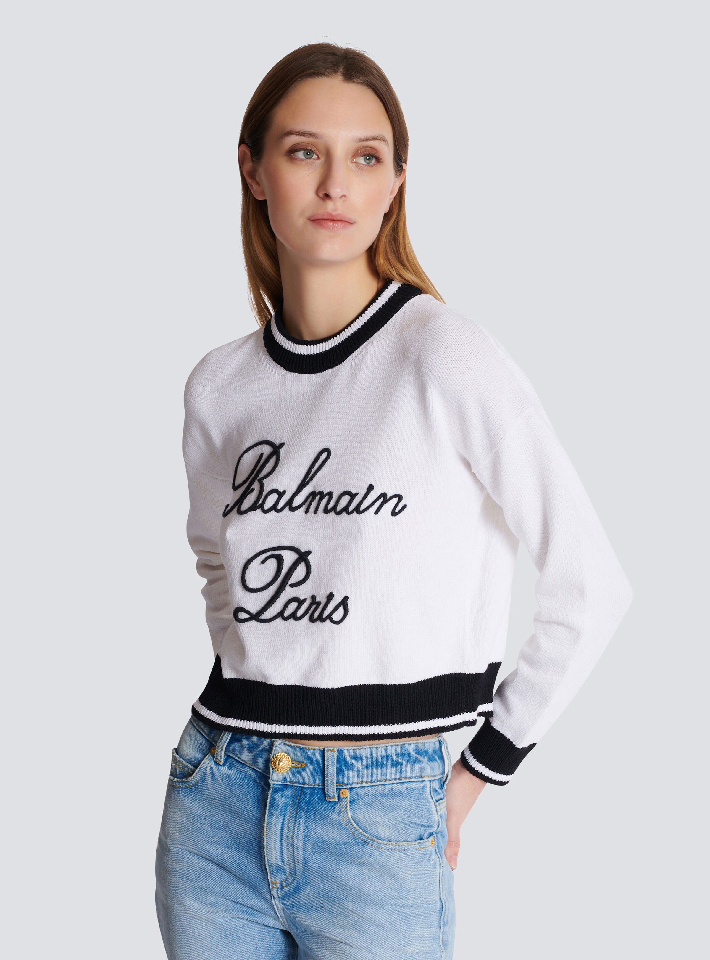 Balmain Signature knit jumper - 6