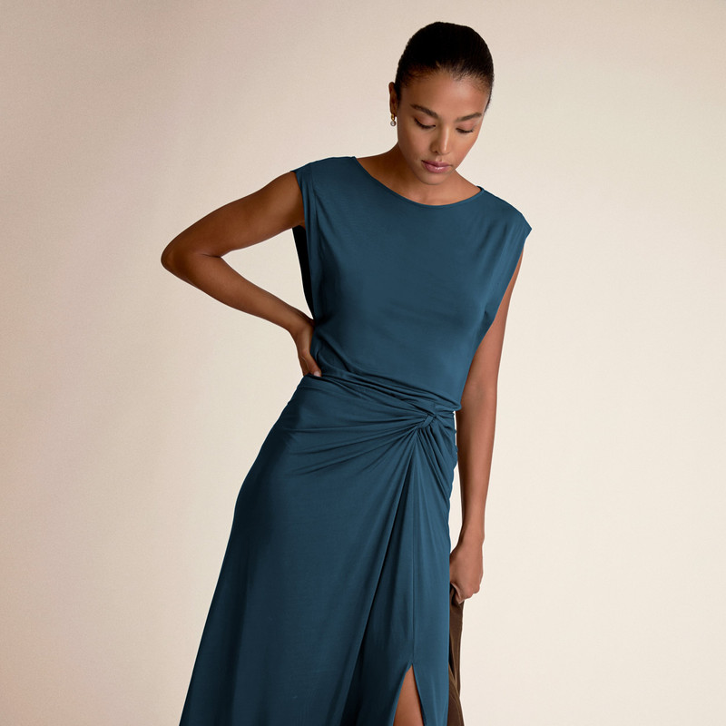 Zita Drape Dress - Light Jersey 3
