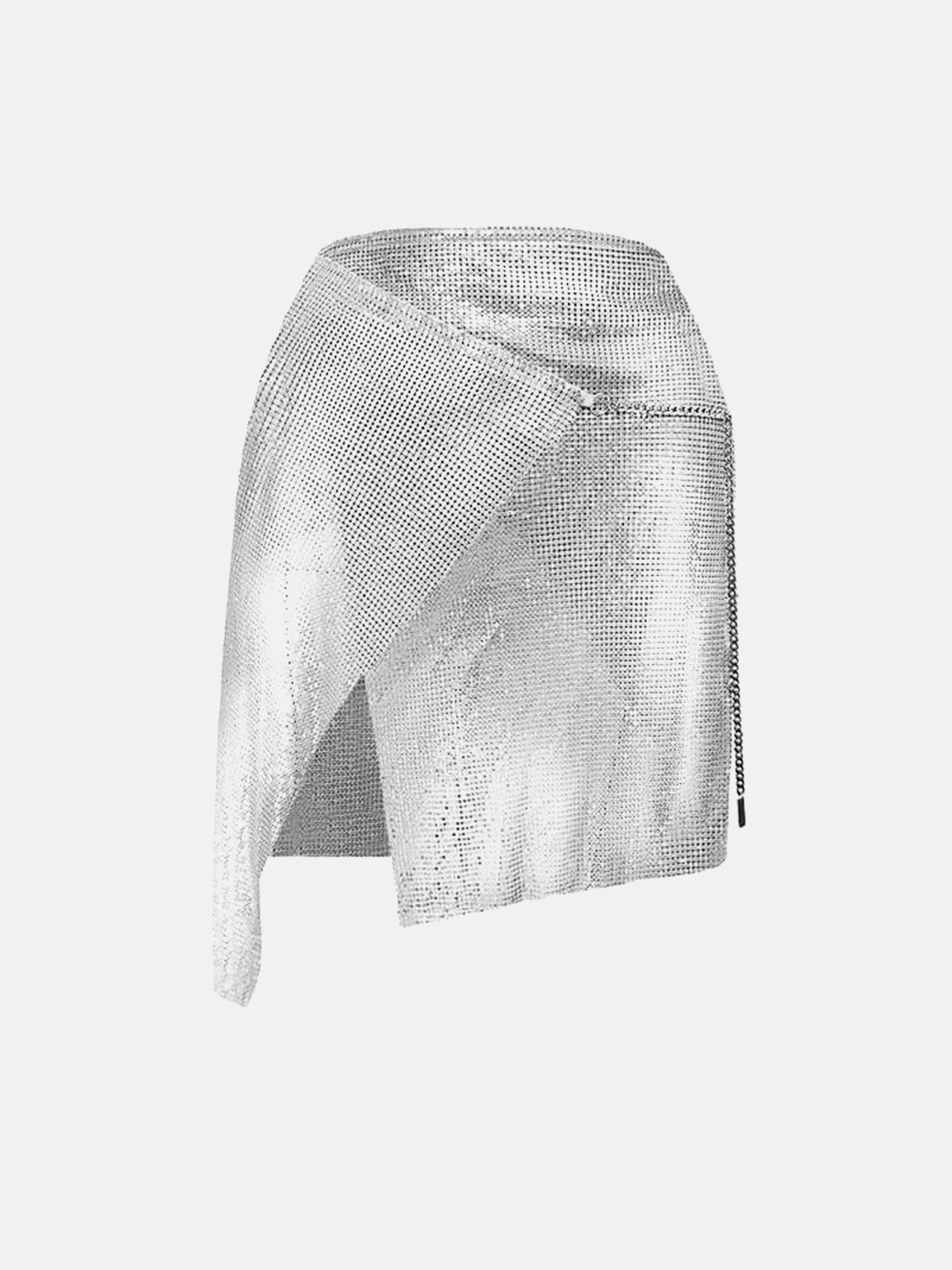 WINONA WRAP SKIRT CHROME SILVER - 1