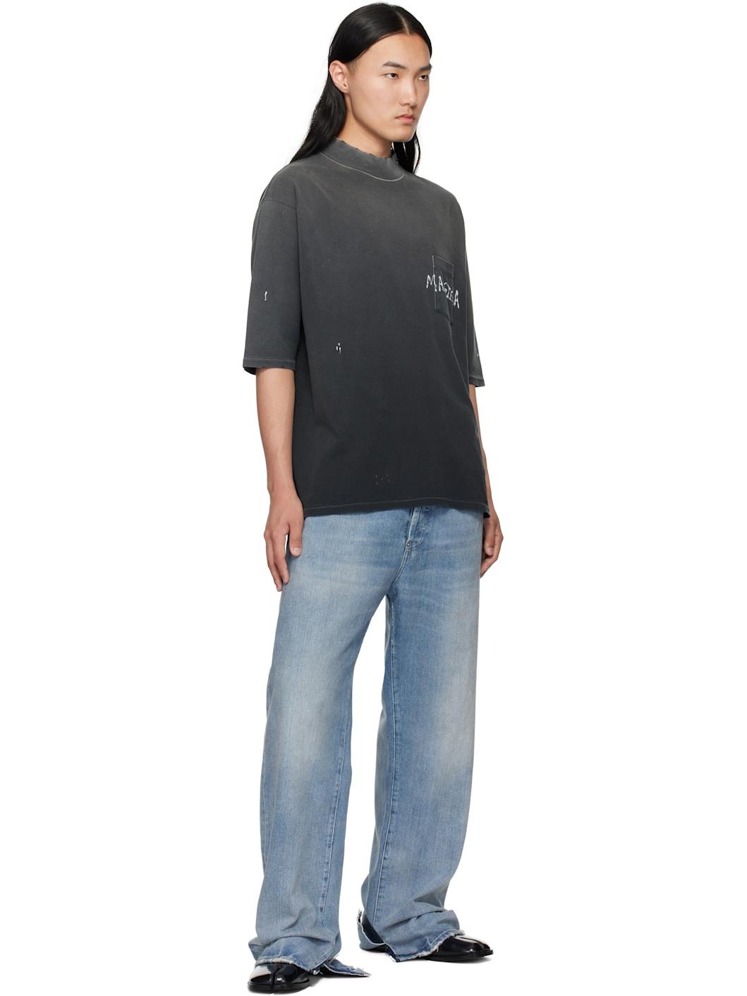Gray Graffiti Logo T-shirt - 4