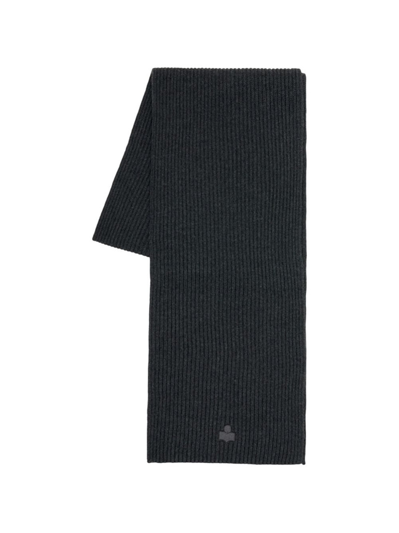 logo-patch scarf 1