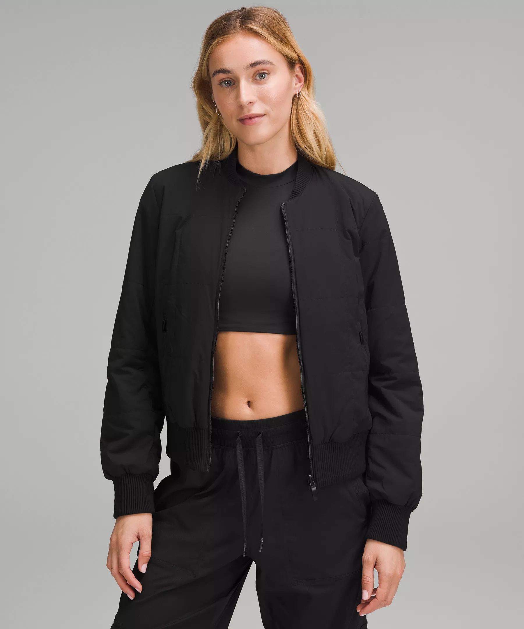Women's Reversible Insulated Bomber Jacket - 6