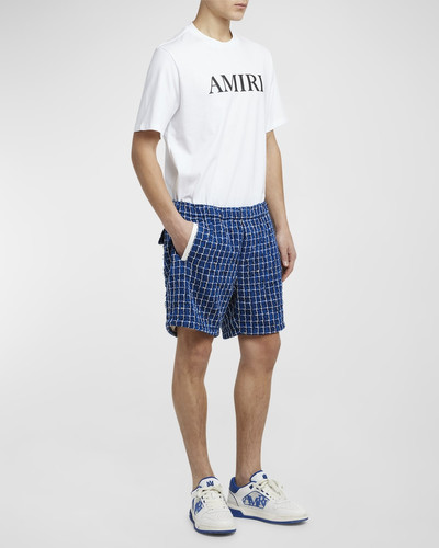 AMIRI Men's Boucle Check Shorts outlook