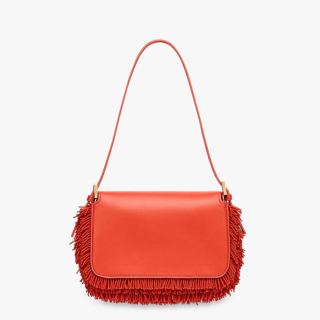Red nappa leather bag 3