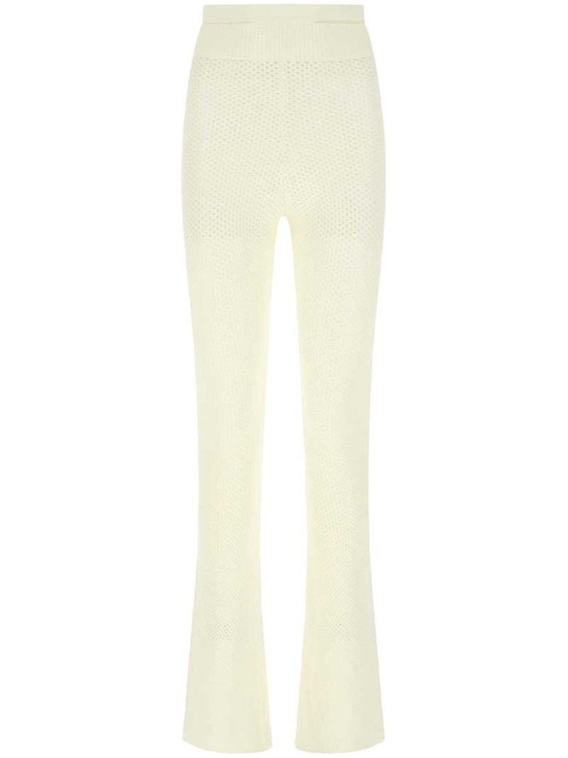 high-waisted flared trousers 1