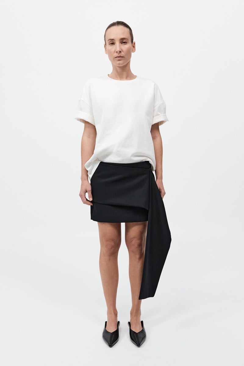 Organic Cotton Relaxed Tee - White - 3