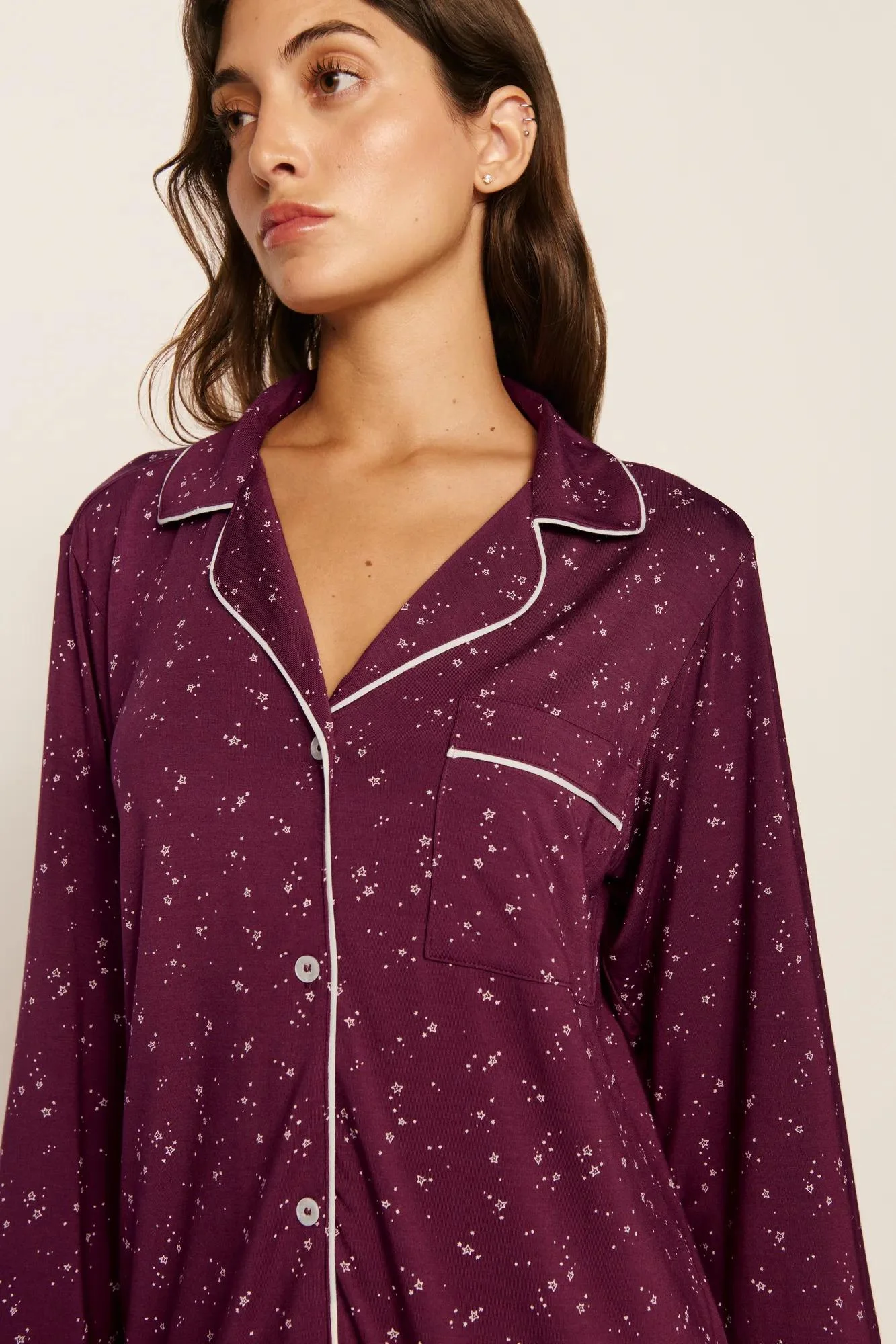 Gisele Printed TENCEL™ Modal Long PJ Set - 1