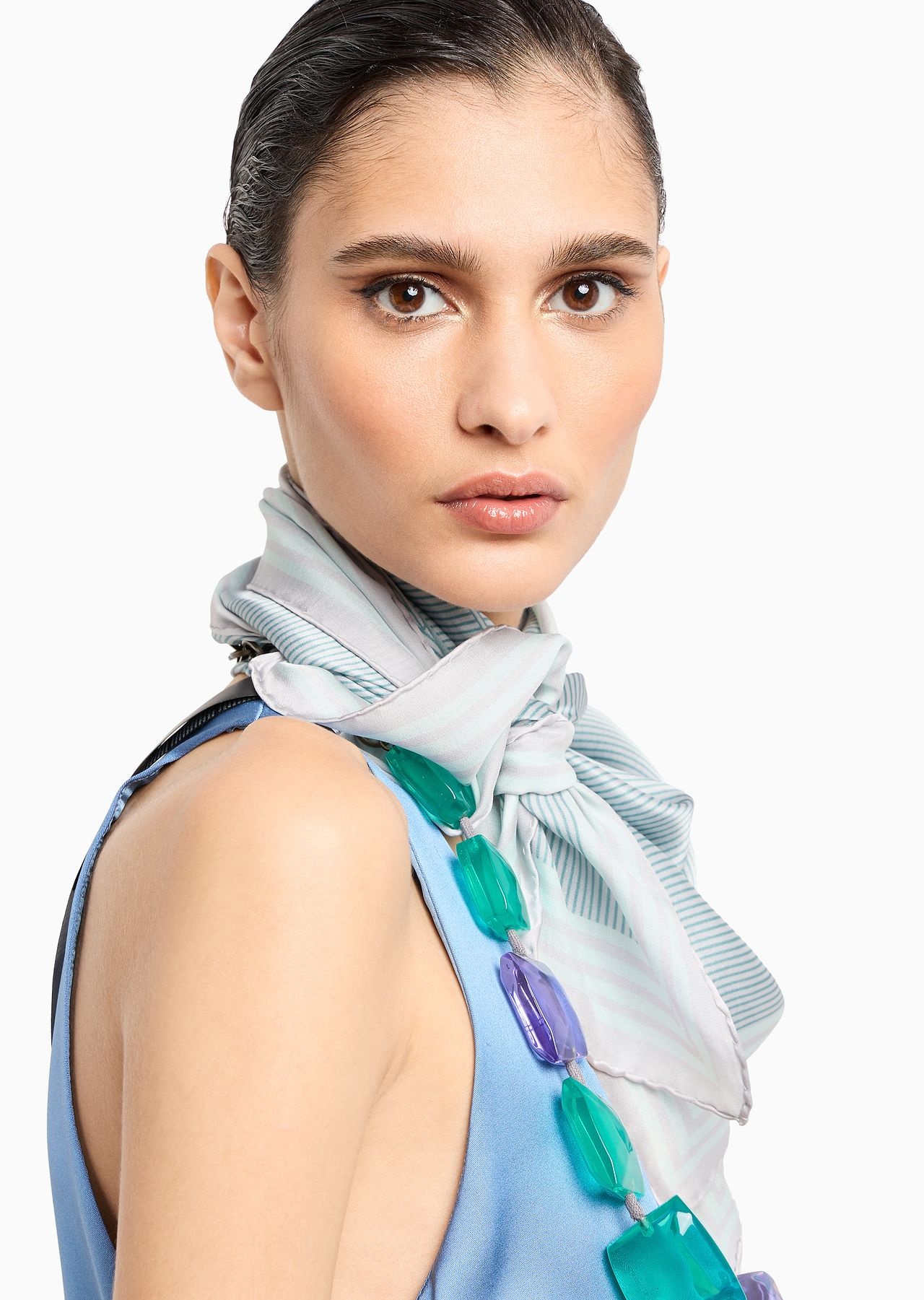 Printed silk foulard - 3