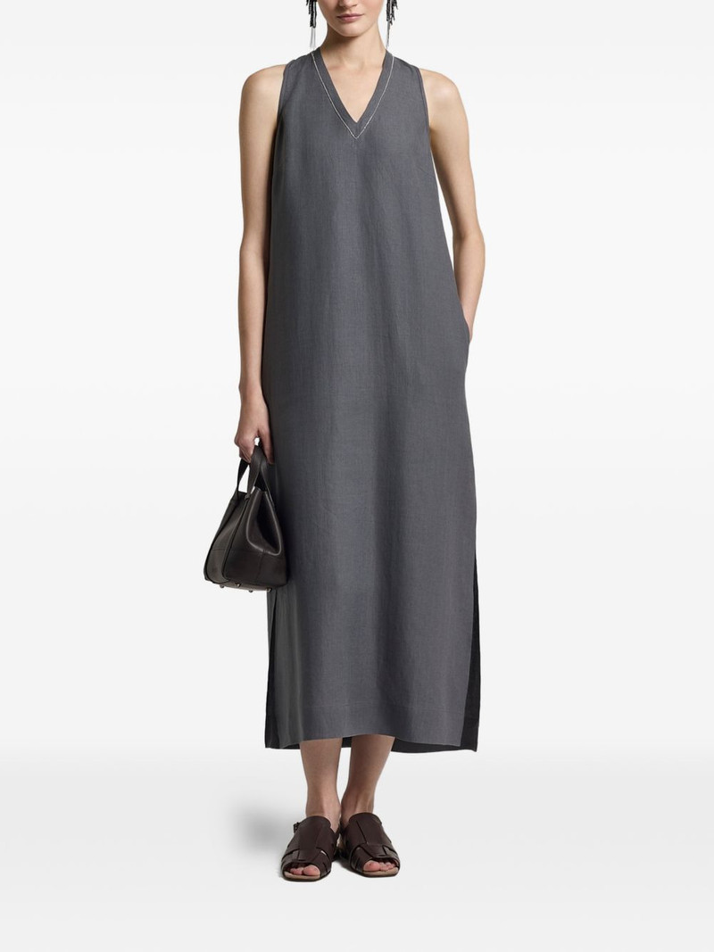 V-neck asymmetric dress 1