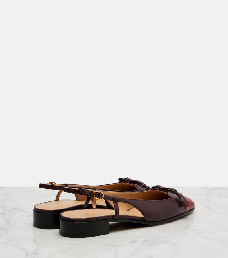Valentino Valet Du Roi leather ballet flats outlook