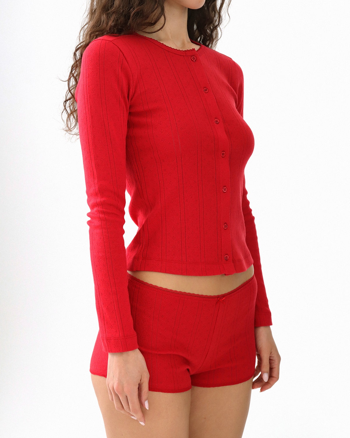 The Cardigan Cherry Red - 3