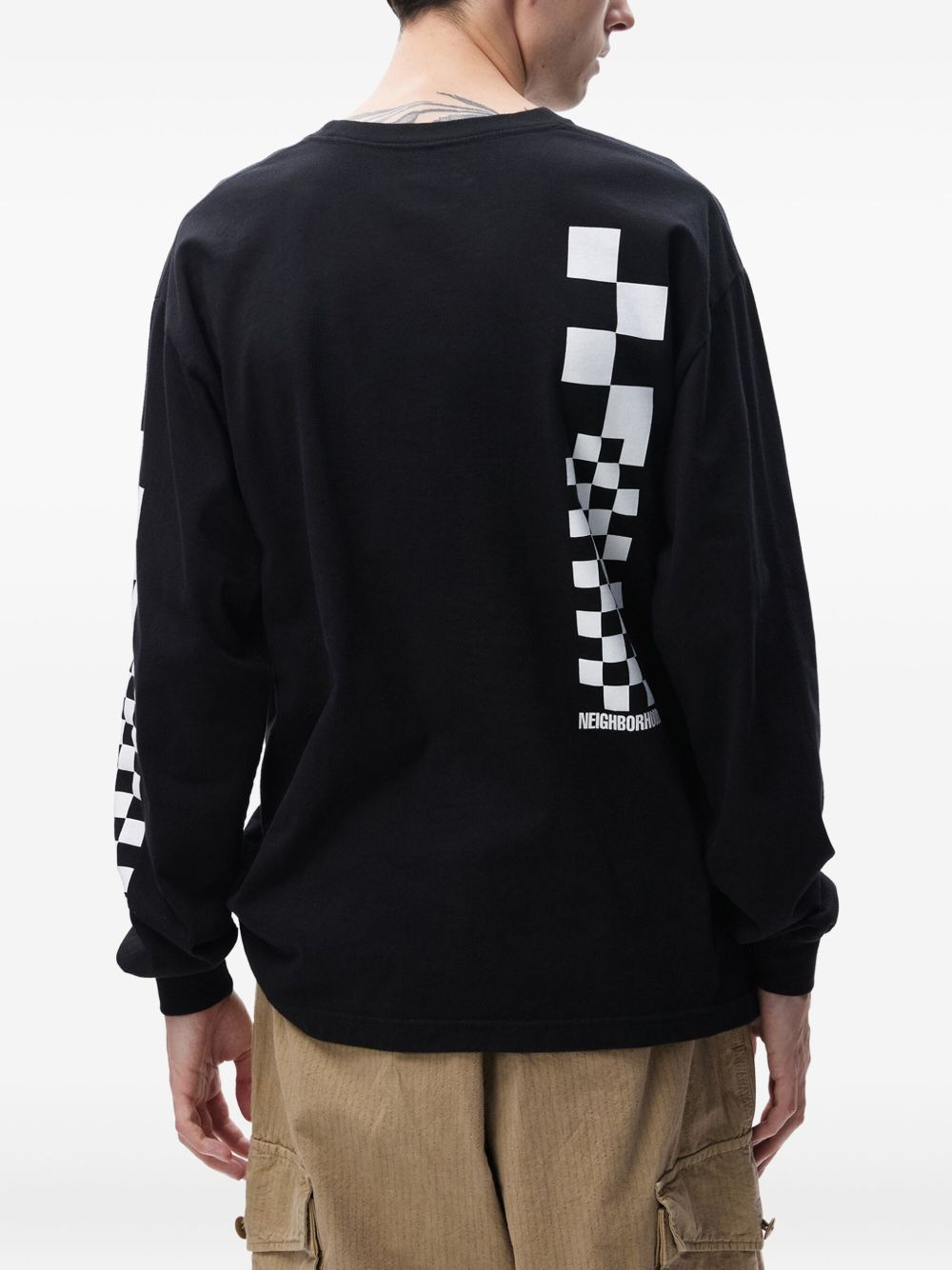 skull-print long-sleeve T-shirt - 3