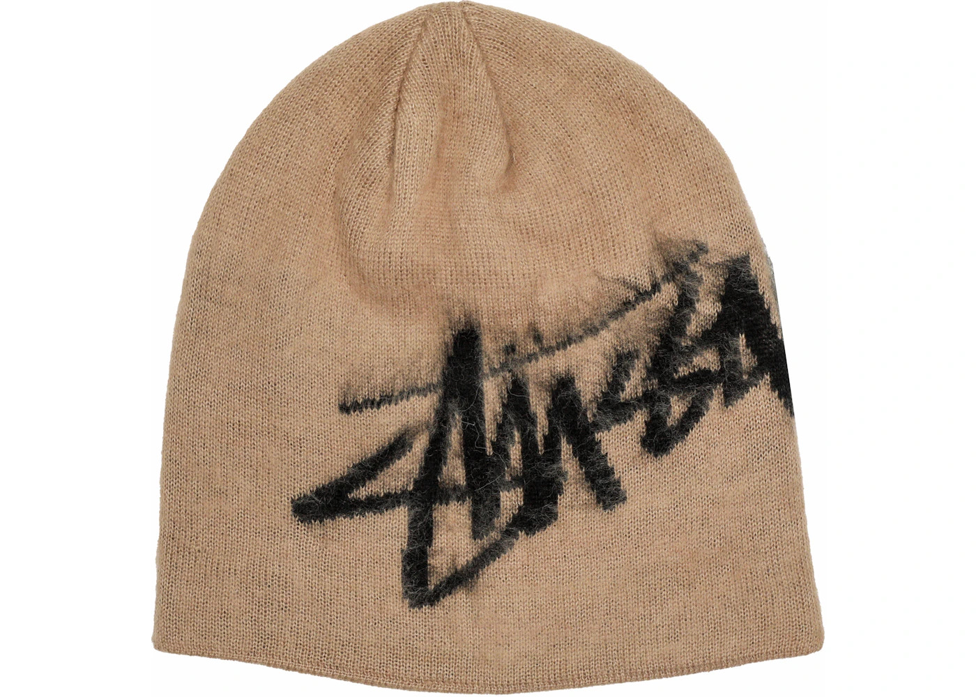 Stussy Brushed Out Skullcap Beanie Sand - 1