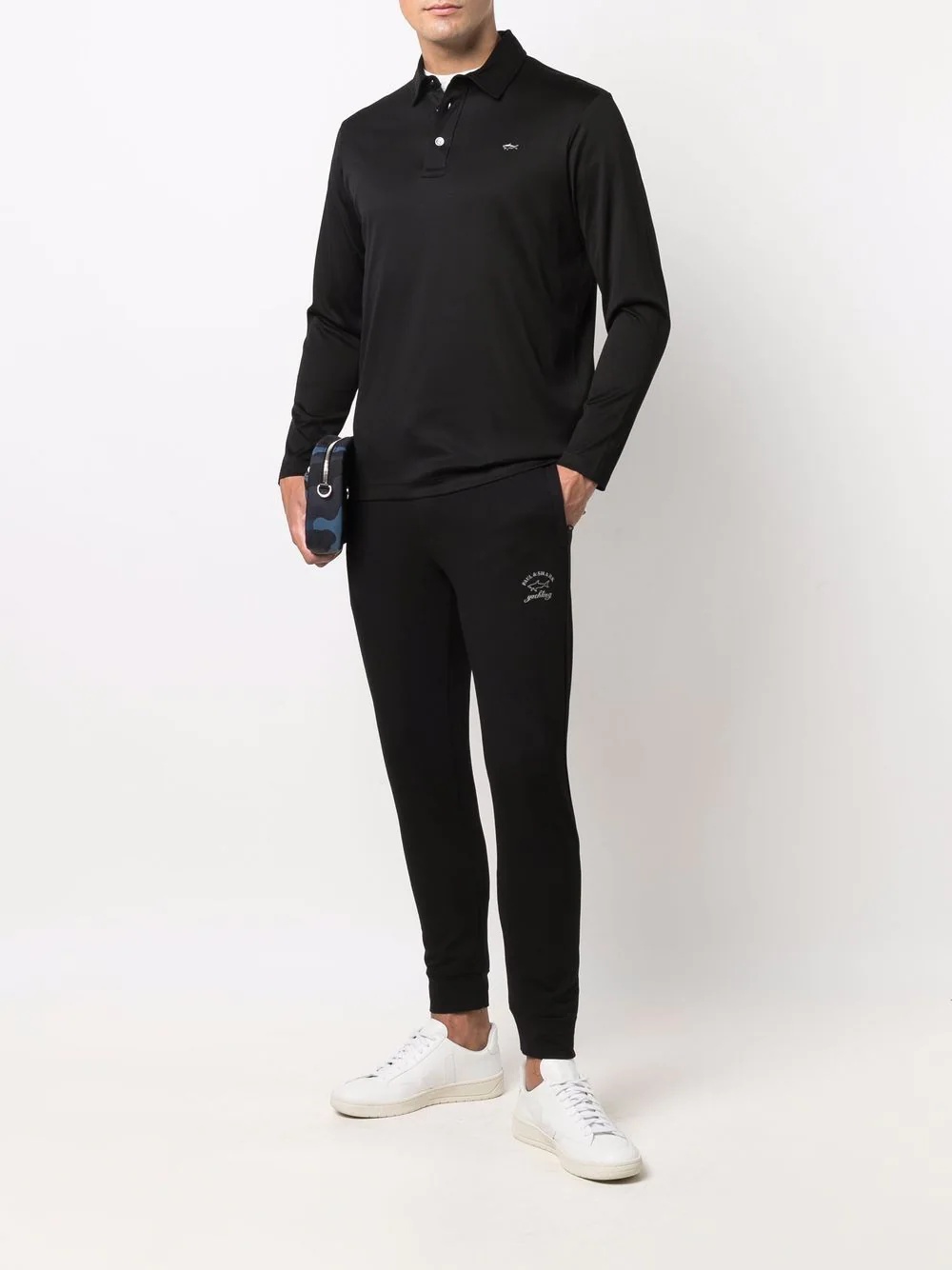 logo-print skinny track pants - 2