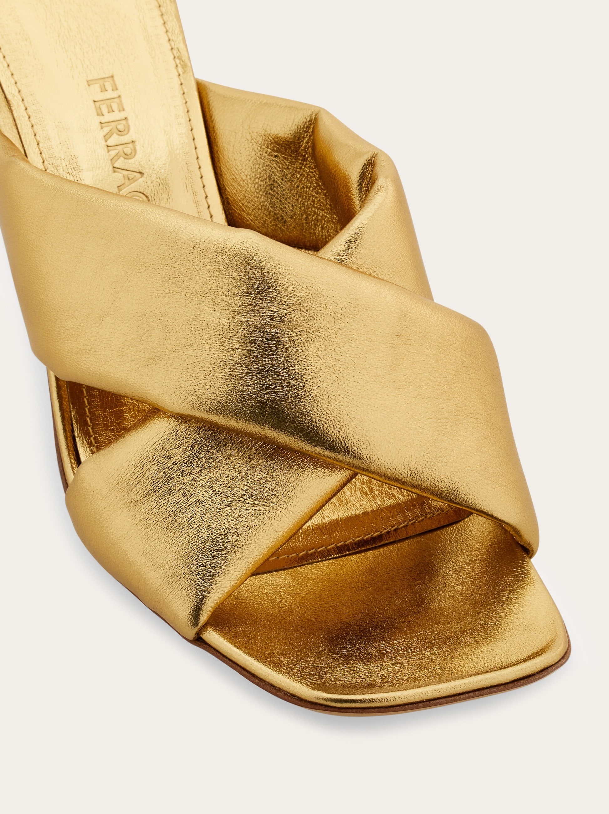 Padded sandal with Gancini heel - 6