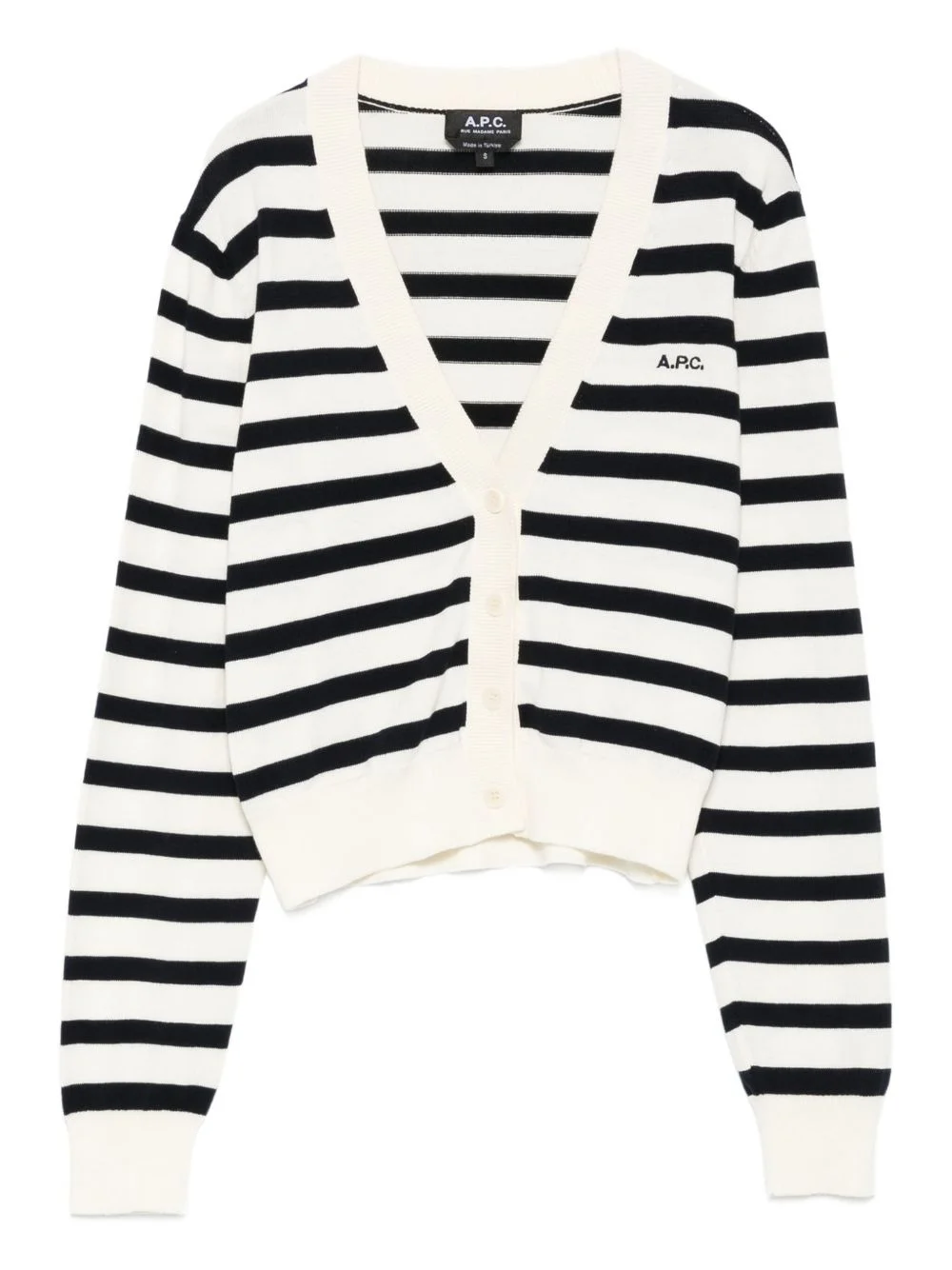 Gaëlle striped button cardigan - 1