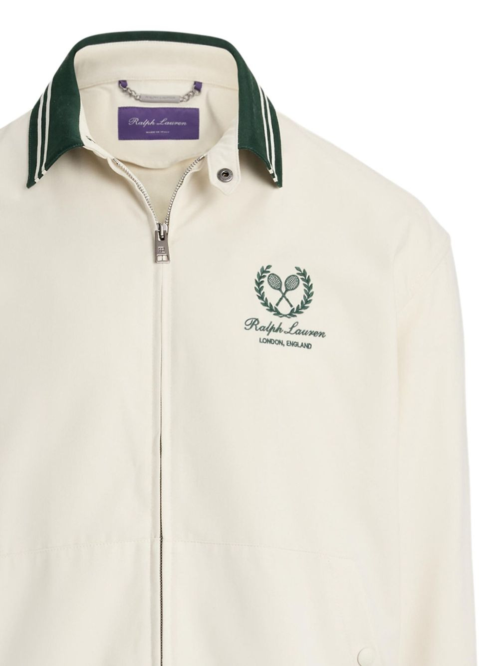 embroidered-logo bomber jacket - 2