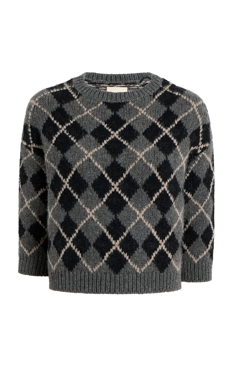 Colt Argyle Cashmere Sweater grey 1