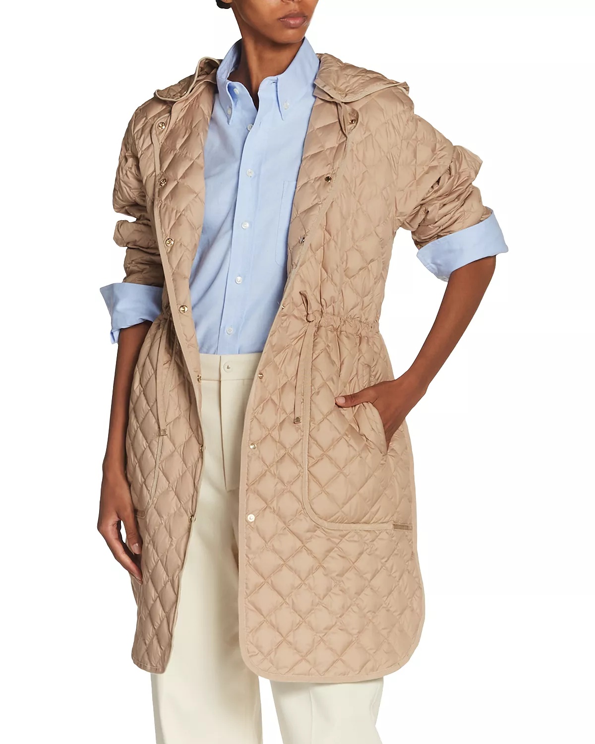 Etelan Quilted Long Parka Coat - 2