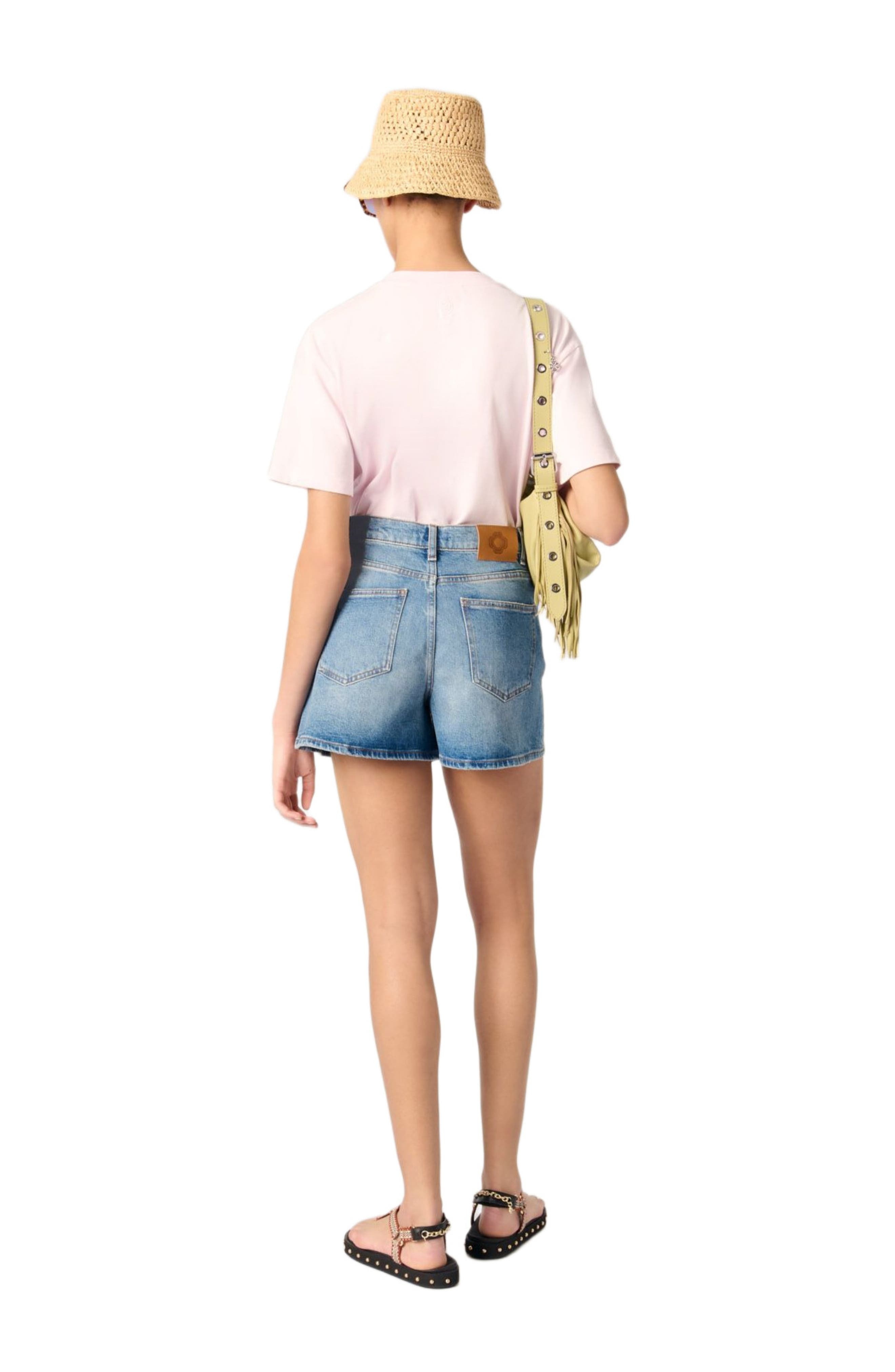 maje Printed T-shirt in Pale Pink at Nordstrom - 2