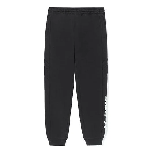 Li-Ning Graphic Sweatpants 'Black White' AKLS077-1 - 1