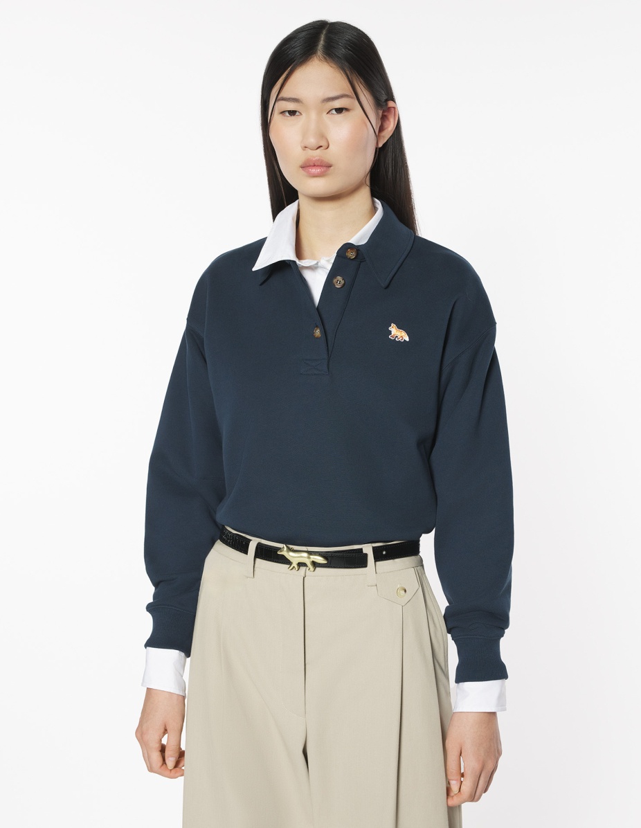 BABY FOX CROPPED POLO SWEATSHIRT - 3