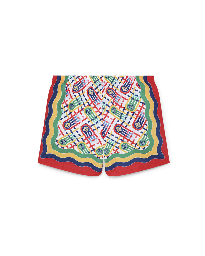 CASABLANCA Ping Pong Monogram Swim Trunks outlook