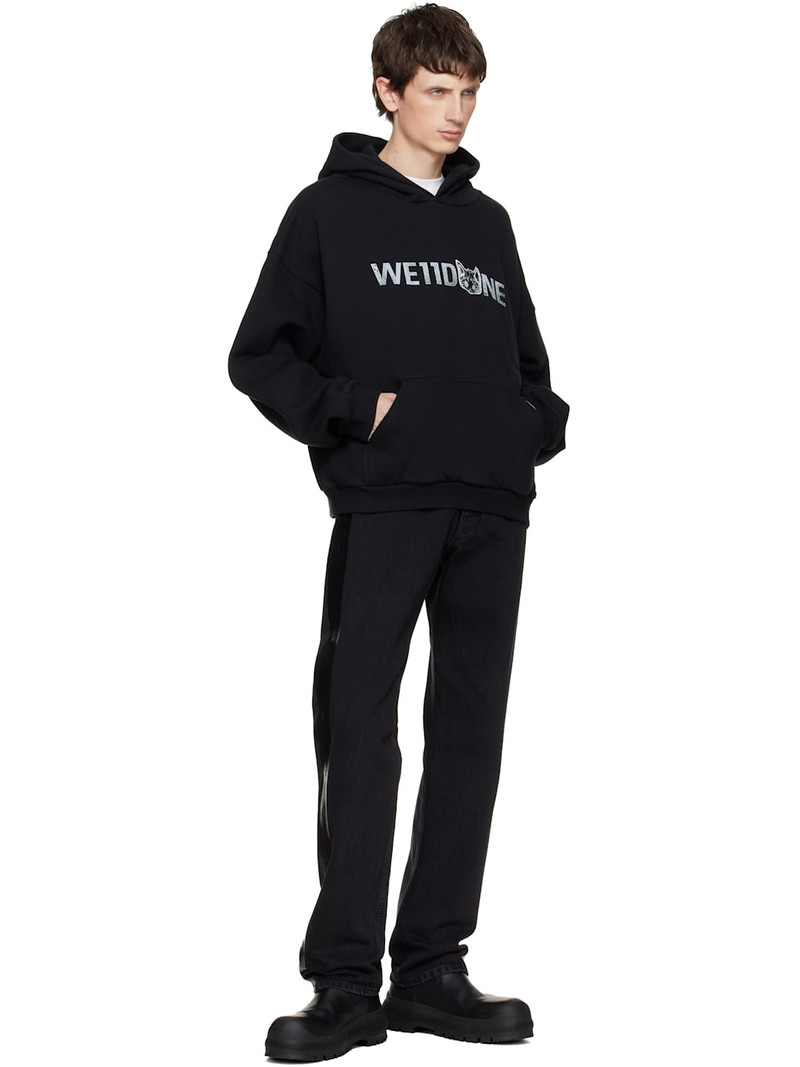 We11done Black Amber Logo Hoodie outlook