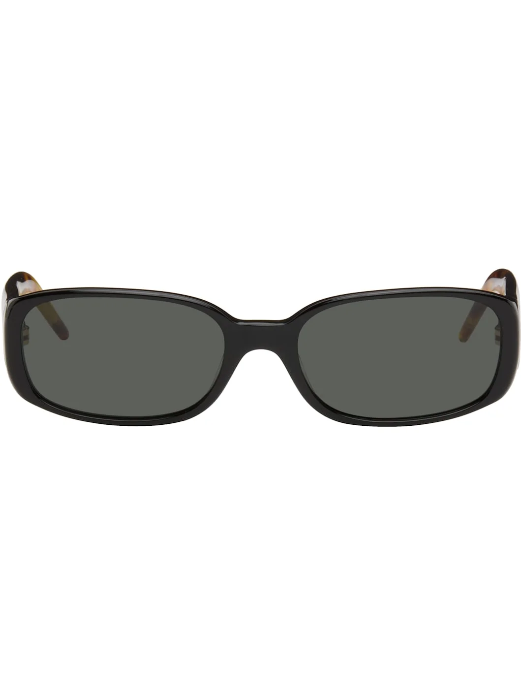 Black & Brown Slim Sunglasses - 1
