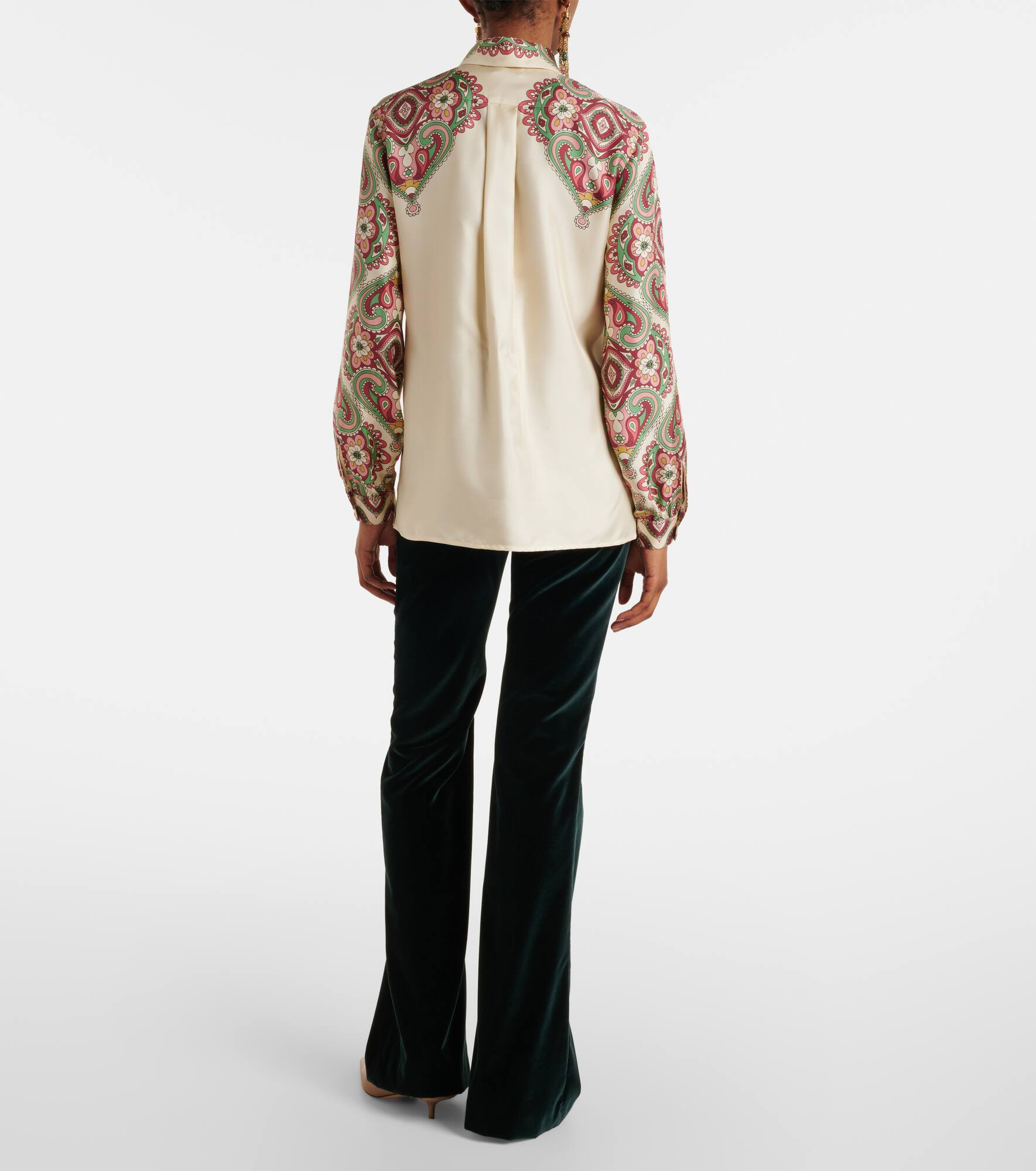 Printed silk shirt - 3
