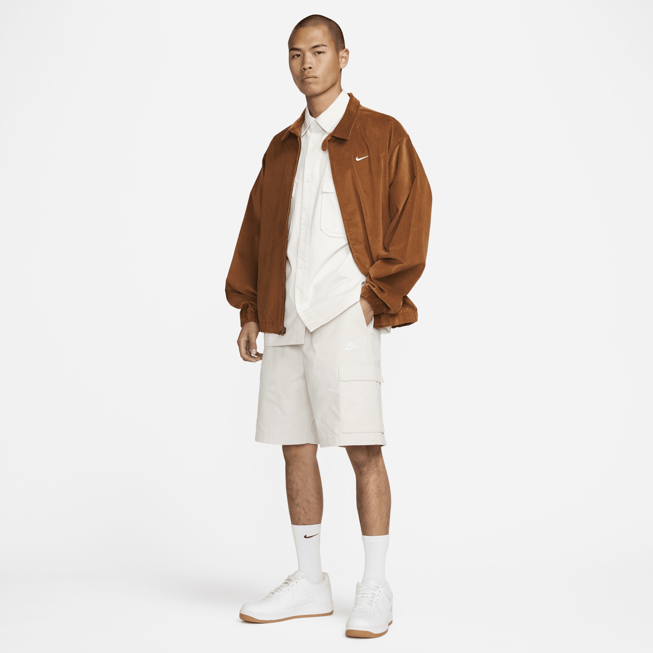 Nike Men's Life Woven Military Short-Sleeve Button-Down Shirt - 5