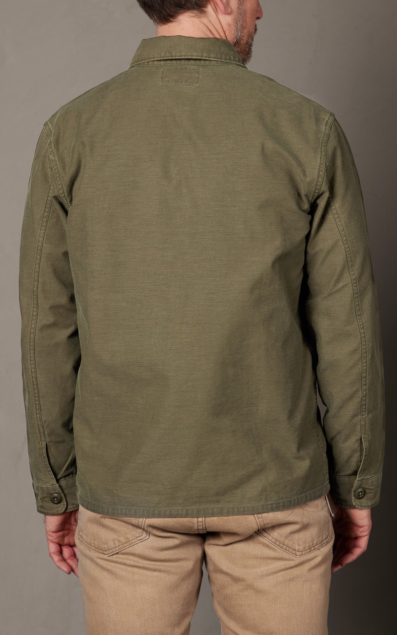 REGIMENT REVERSE SATEEN OVERSHIRT OLIVE - 8