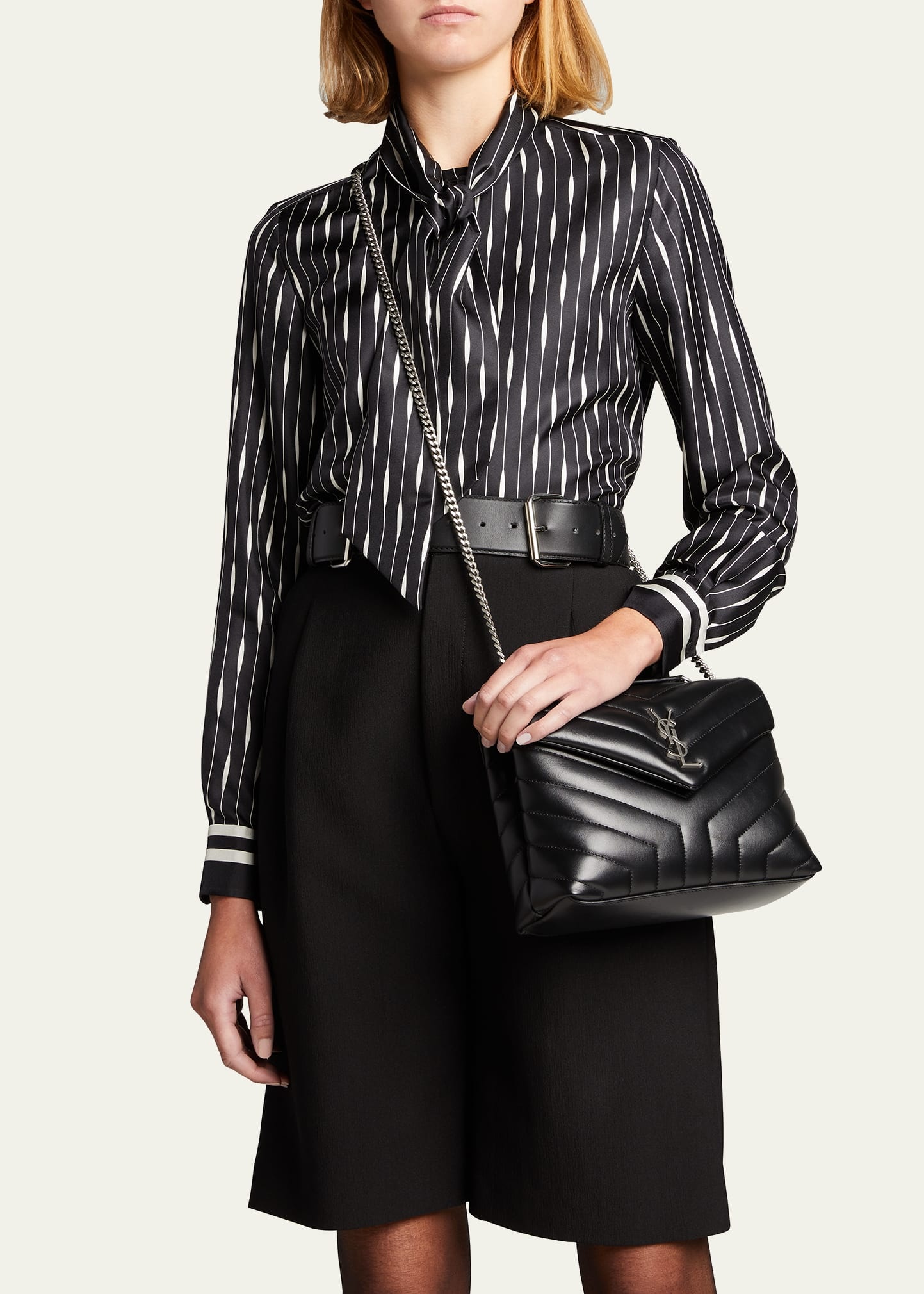 Loulou Small Matelasse Calfskin Flap Bag - 2