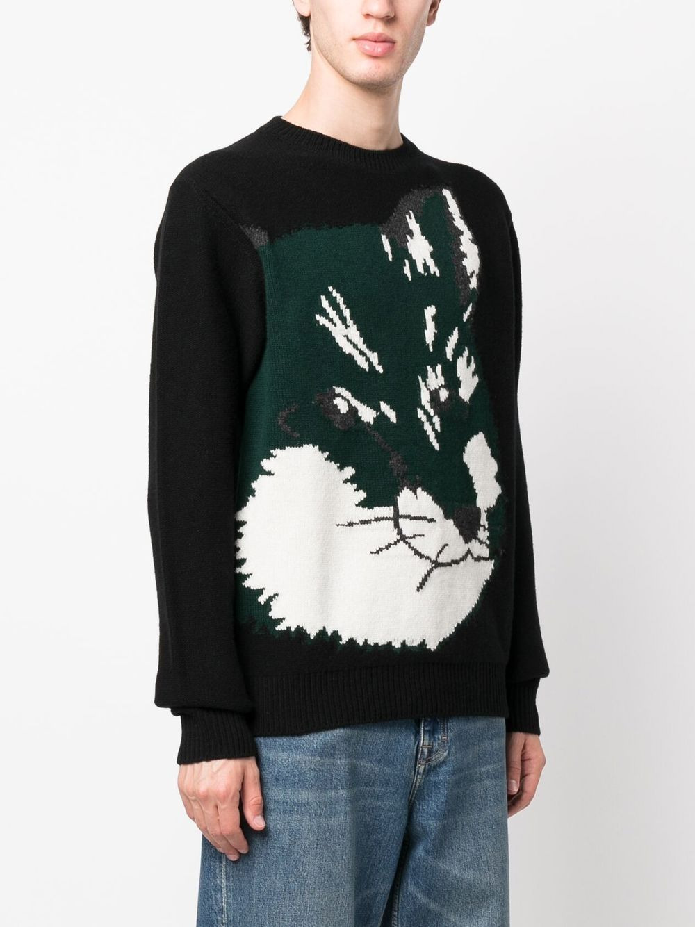 Fox Head jacquard jumper - 3